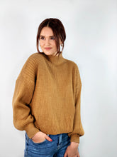 Charger l'image dans la galerie, Pull col cheminée manches bouffantes