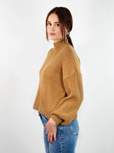 Charger l'image dans la galerie, Pull col cheminée manches bouffantes