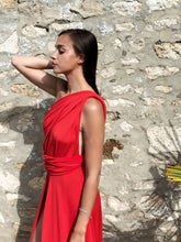 Charger l'image dans la galerie, Robe longue fendue à nouer