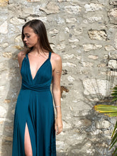 Charger l'image dans la galerie, Robe longue fendue à nouer
