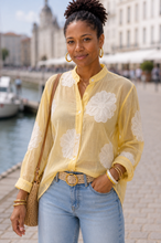 Charger l'image dans la galerie, BLOUSE COL MAO BRODERIE
