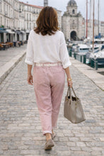 Charger l'image dans la galerie, PANTALON CEINTURE FLEURIT
