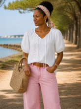 Charger l'image dans la galerie, BLOUSE BRODÉE FLEURS

