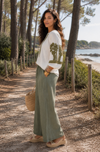 Charger l'image dans la galerie, BLOUSE COL V BRODERIE
