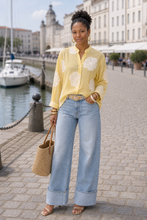 Charger l'image dans la galerie, BLOUSE COL MAO BRODERIE
