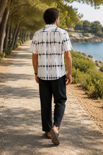 Charger l'image dans la galerie, CHEMISETTE PRINTING BLACK COL CHEMISE Droite
