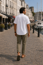 Charger l'image dans la galerie, CHEMISETTE COTON BLANC COL CHEMISE Droite
